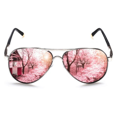 ROCKNIGHT Polarized Aviator Sunglasses for Men Women Metal Flat Top Sunglasses lightweight Driving UV400 Outdoor 58mm