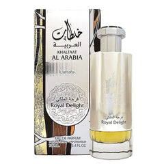 Lattafa Perfumes Khaltaat Al Arabia Royal Delight (Silver) for Unisex Eau de Parfum Spray - 3.4 Ounce