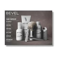 Bevel Shaving Kit for Men, Includes Safety Razor with 40 Replacement Blades, Luxury Shaving Brush, Pre Shave Oil, Shave Cream and Balm