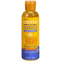 Cantu FlaXSeed Smoothing Oil with Flaxseed, Olive, Almond, Castor, and Avocado Oils - 100ML