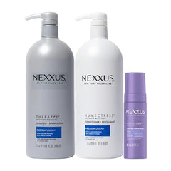 Nexxus Shampoo and Conditioner Therappe Humectress 2ct 33.8 oz & Hy Volume Weightless Lift Cloud Foam Treatment 5.5 oz