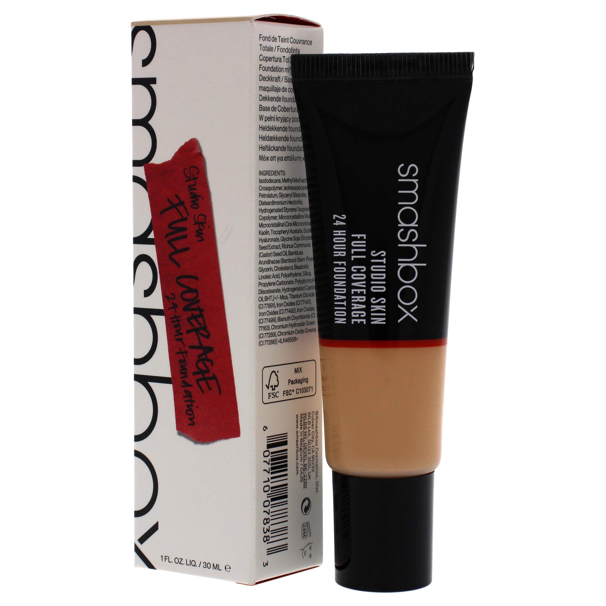 Smashbox Studio Skin Full Coverage 24 Hour Foundation - 2.1 Light, Warm Peachy