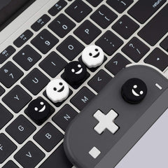 GeekShare Cute Ghost Thumb Grip Caps,Compatible with Nintendo Switch & Switch Lite Only,Soft Silicone Joystick Cover,4PCS [video game]