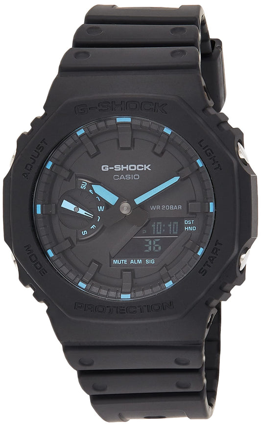 Casio G-Shock Analog-Digital World Time Watch - Black / Blue