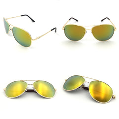 J+S Premium Military Style Classic Aviator Sunglasses, Polarized, 100% UV protection for Men Women