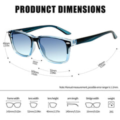 KANASTAL Polarized Sunglasses for Men Women, Classic Square Sports Sun Glasses Driving, Fashion Shades for Womens Outdoor 100% UV400 Protection