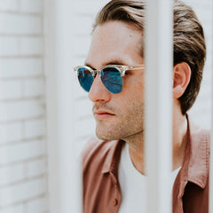Joopin Polarized Semi Rimless Sunglasses Men Women, Classic Half Frame Sun Glasses UV Protection