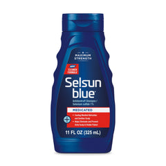 Selsun Blue Medicated Anti-Dandruff Shampoo with Menthol, 325 ml, Maximum Strength, Selenium Sulfate 1%