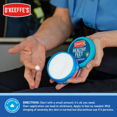 O'Keeffe's Healthy Feet Foot Cream for Extremely Dry, Cracked Feet, 2.7 Ounce Jar, (Pack of 1)