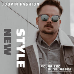 Joopin Polarized Semi Rimless Sunglasses Men Women, Classic Half Frame Sun Glasses UV Protection