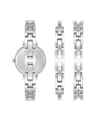 Anne Klein Women's Premium Crystal Accented Watch and Bangle Set