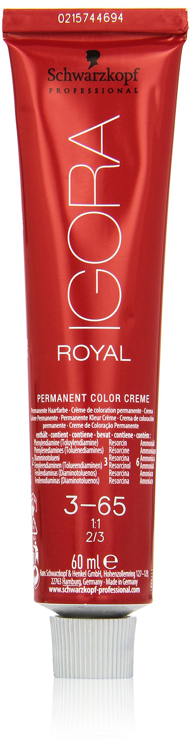Schwarzkopf Professional Igora Royal 3-65 dark brown chocolate gold 60ml