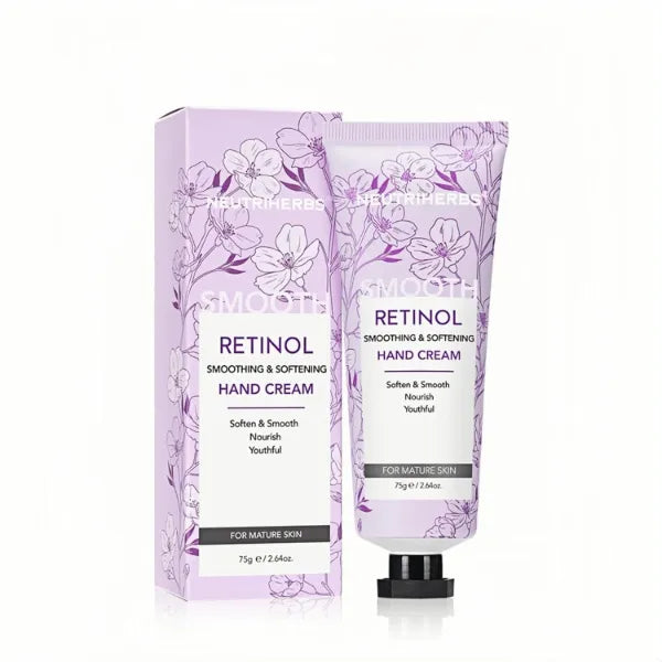 Neutriherbs Retinol Hand Cream, Lightweight Anti-Aging Hand Moisturizer for Hand Wrinkles. Soften Smooth Nourish Hand, Protect Skin, Nails, Cuticles with Green Bamboo Scent - 2.64oz