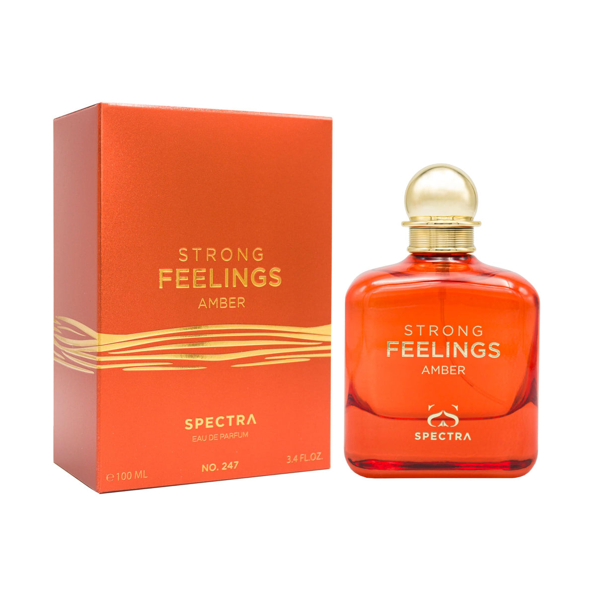 Spectra 247 Strong Feelings Amber EDP Unisex Perfume - 100ml