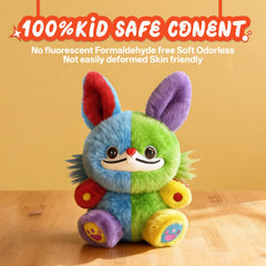 AI Smart Interactive Plush Toy - Emotional AI Companion, Phonics Practice, Learning Assistant, Knowledge Q&A, Storyteller ect, Multiple Languages Parental Control App with Chat Summary (Colorful)