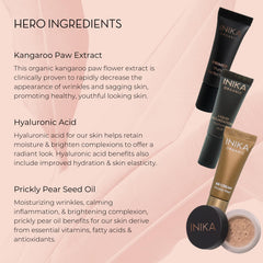INIKA Organic Foundation Trial Set, Natural Mineral essentials kit, Vegan, Cruelty-Free, Paraben-Free, Rich in Antioxidants and Essential Fatty Acids, Comes in Sustainable Packaging - Very Light