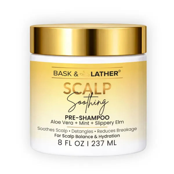 BASK & LATHER Scalp Soothing Pre-Shampoo, Vegan, Aloe, 8 FL OZ