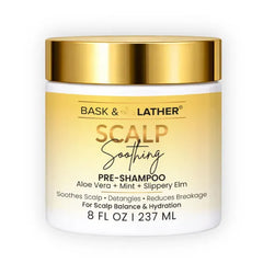 BASK & LATHER Scalp Soothing Pre-Shampoo, Vegan, Aloe, 8 FL OZ