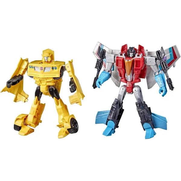 Transformers Toys Heroes and Villains Bumblebee and Starscream 2-Pack Action Figures - for Kids