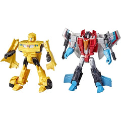 Transformers Toys Heroes and Villains Bumblebee and Starscream 2-Pack Action Figures - for Kids