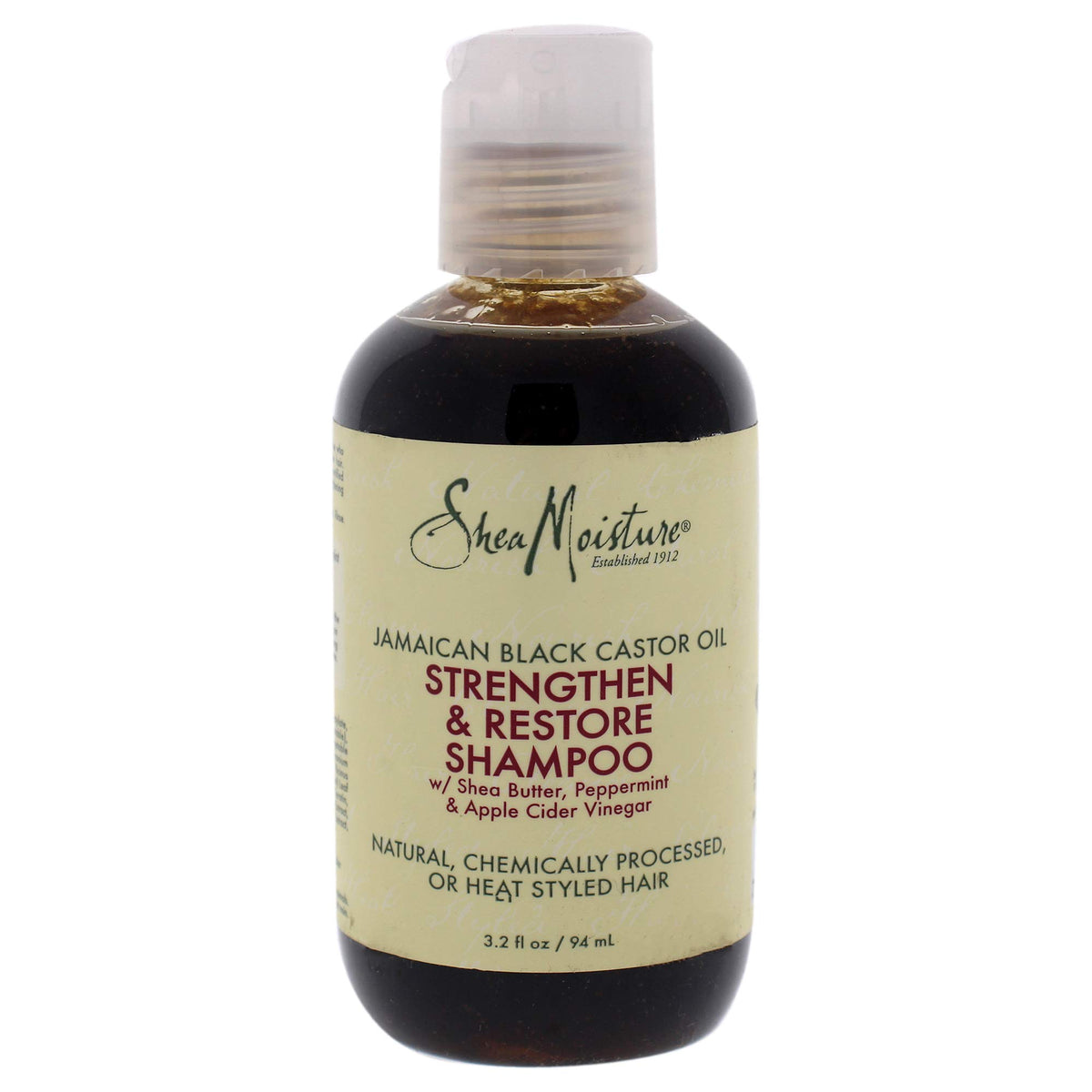 Shea Moisture Jamaican Black Castor Oil Strengthen & Restore Shampoo for Unisex, 3.2 oz