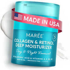 MAREE Face Moisturizer Retinol DD Cream for Face - Daily Wrinkle Cream for Women - Anti Aging Face Cream - Facial Moisturizer with Collagen