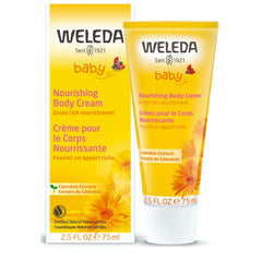Weleda Baby Calendula Nourishing Body Cream, 2.5 fl oz, Plant-Infused Moisturizer with Calendula and Lanolin