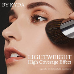 KYDA AirBrush Foundation Spray, Silky Foundation Mist Makeup, Flawless Coverage for Smooth Creamy Nude Finish, Breathable Blendable Lasting Formula, Moisturizing Makeup Primer-#310 Sunny Beige
