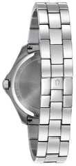 Bulova Ladies' Classic Crystal Stainless Steel 2-Hand Quartz Watch, Pave Dial Style: 96L236, Silver, Crystal Quartz Silver-Tone Stainless Steel Bracelet - Silver