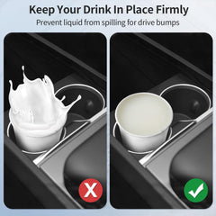 TSWCBYYLB Center Console Organizer Tray for Tesla Model 3 Highland 2024, Armrest Hidden Organizer Box Cup Holder
