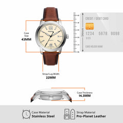 Fossil Heritage Automatic Brown LiteHide™ Leather Watch