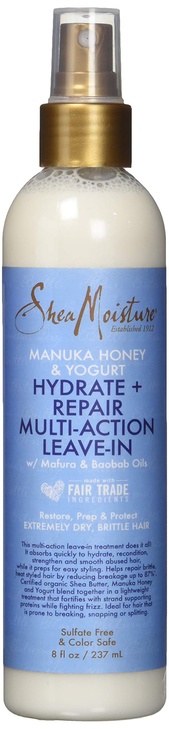 Shea Moisture Manuka Honey & Yogurt Multi-Action Moisturizer for Unisex 8 oz