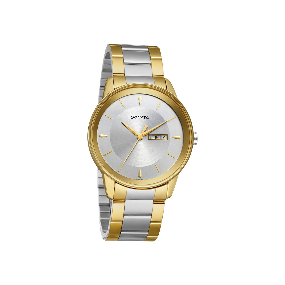Sonata Light Champagne Dial Analog watch For Men-NR7133BM03