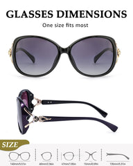 FIMILU Sunglasses for Women Trendy Polarized Sunglasses Oversized Big Sun Glasses Ladies Shades UV Protection