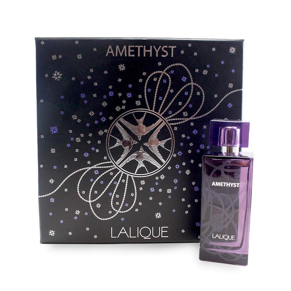 Lalique Amethyst Gift Set with Eau de Parfum Spray and Necklace