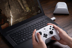 8Bitdo Ultimate 3-mode Controller for Xbox, Hall Effect Joysticks, Compatible with Xbox Series X|S, Xbox One, Windows, and Android - Officially Licensed (White)