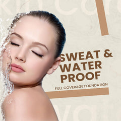 aden Fluid Foundation - Sweat & Water Proof Full Coverage (20ml, 01 Porcelain)