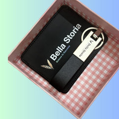Bella Storia gifts for men birthday gift for men wallet for men - birthday gift - men wallet - father's day gifts - gifts for him -slim wallet for men - mens leather wallet - gift set - هديه