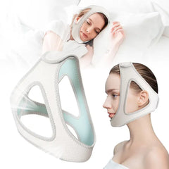 CTHTESY Adjustable Chin Strap for Sleeping – Breathable Anti Snoring Jaw Support Headband for Nighttime Use, Men & Women