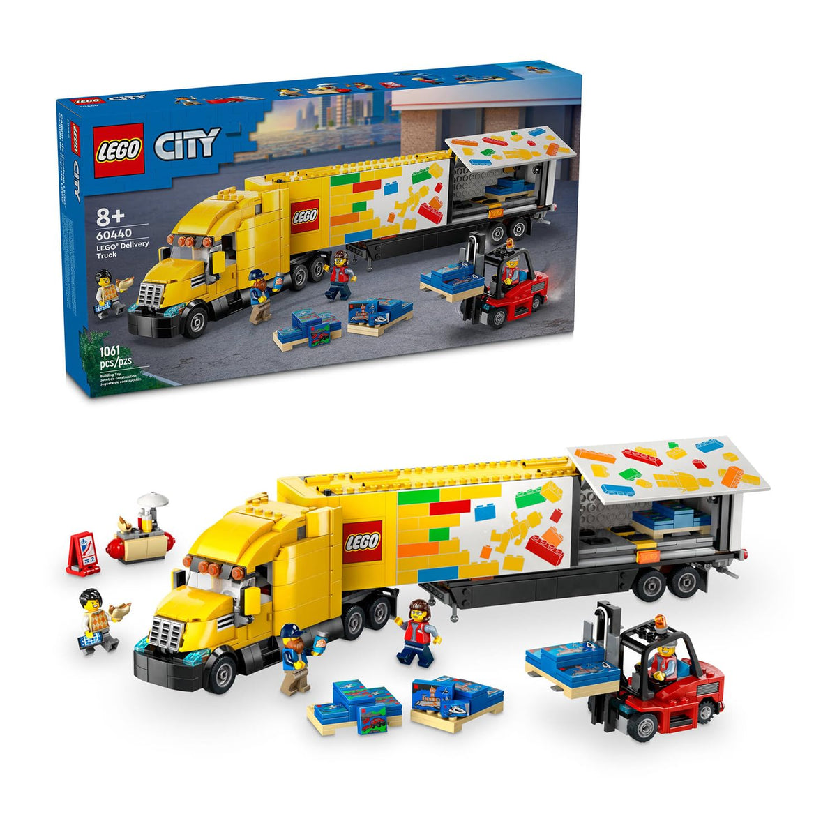 Yellow Delivery Truck 60440