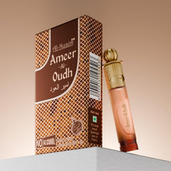 Al-Nuaim Gold Series Ameer Al Oudh Attar Roll On for Men & Women - Pack of 4 (6ml Each)