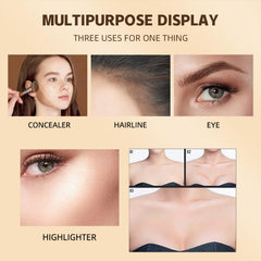 Bronzer Contour Stick - Cream Bronzer Contour Wand- Liquid Bronzer With Cushion Applicator - Smooth Natural Matte Finish Contour Wand - Bronzer Beauty Products Natural Makeup Effect (Sunset Bronze)