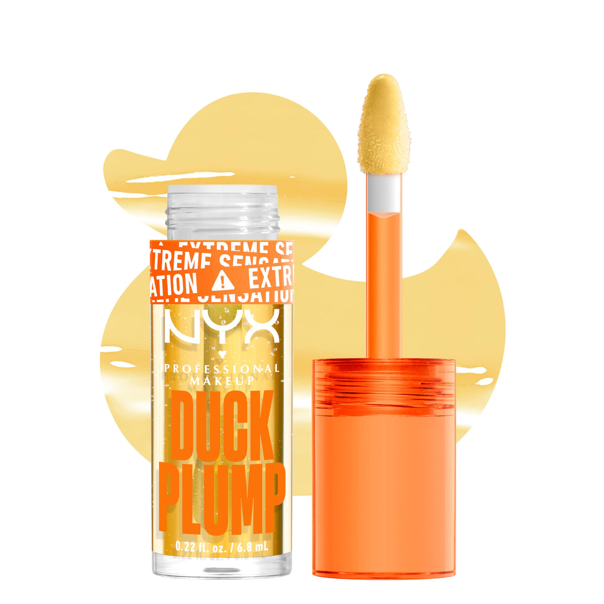 NYX PROFESSIONAL MAKEUP DUCK PLUMP LIP PLUMPING LACQUER, HIGH PIGMENT, HIGH SHINE, HIGH SPARKLE LIP GLOSS - CLEARLY SPICY