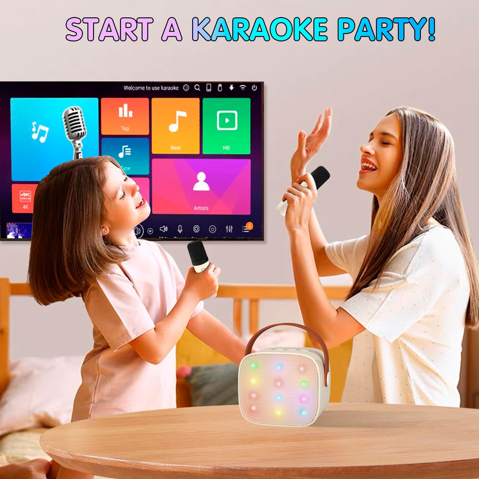 Karaoke Microphone 2 Pack(K1 Beige), K1-L