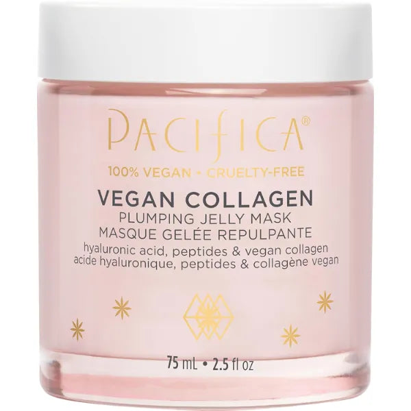 Pacifica Vegan Collagen Plumping Jelly Mask – Overnight Hydrating Face Mask with Vegan Collagen, Squalane & Hyaluronic Acid, Deep Moisture for Plump, Dewy Skin, Glass Skin Glow, Clean Beauty Skincare