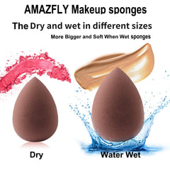 Air Cushion CC Cream Mushroom Head Foundation, 2 PCS Amazfly Moisturizing BB Cream Face Primer Makeup Long Lasting Matte Concealer Bright Makeup Base Long Lasting with Mushroom Makeup Sponge and