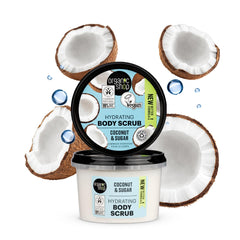 Organic Shop Coconut Oil Scrub,Certified Vegan by The Society, 250 ml (Pack of 1)
