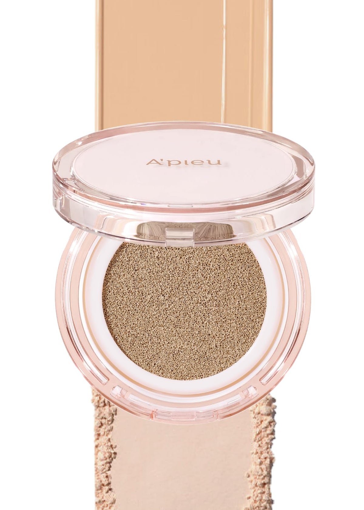 A'PIEU Waterlock Cushion Foundation No.23 - Natural Beige, Semi-Matte, Natural Coverage, Moisturizing, Paraben-Free