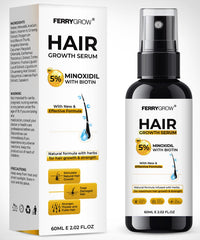 5% Minioxidil, Hair Growth Serum, Regrowth Treatment For Thickens Hair,Promotes Hair Density Help to Stop Thinning loss stimulates Hair Growth, Regain Hair Serum with Biotin