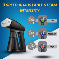 Tajir Ul Jadeed Clothes Steamer, 1640-Watt Garment Steamer, Quick Heat-Up Steam Iron with 260ML Detachable Water Tank, Lightweight Travel Steamer, Portable Iron for Fabric and Clothes (HY-168)